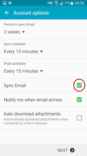 Set Sync Settings